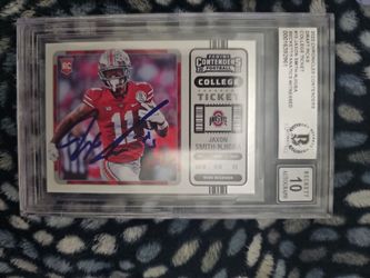 Jaxon Smith-Njigba 2023 Panini Contenders RC Auto BGS 10