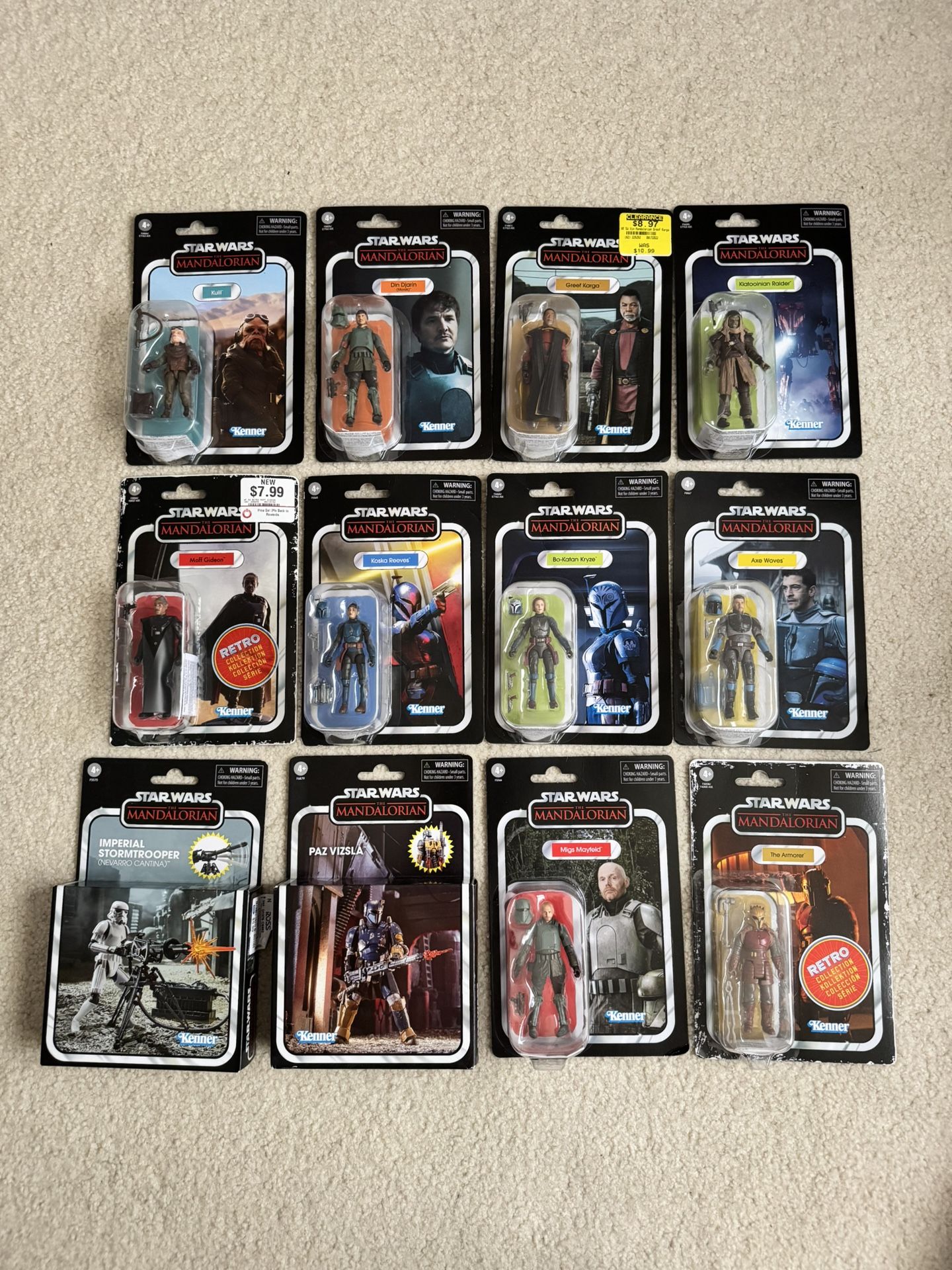 Star Wars The Mandalorian 3.75” Action Figure Lot of 12 NEW