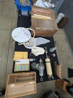 Vintage Museum Artifact testing sea water for specific gravity and chlorinity