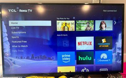 TCL Rogu TV $40 w/wall mount. OBO