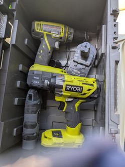 Ryobi 2pc drill set like new