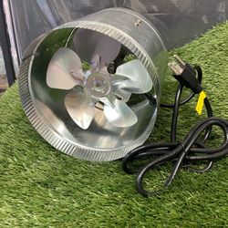 VIVOSUN 8 Inch Inline Duct Fan 420 CFM, HVAC Exhaust Ventilation Fan with Low Noise for Basements, Bathrooms, Kitchens and Attics, Silver