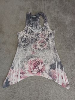  Floral Tank Tunic