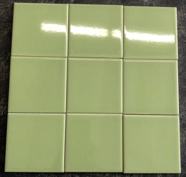 4X4 GREEN GLOSSY CERAMIC TILE PALLET OF 768.24 SQFT for Sale in