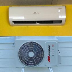 Mirage Minisplit 110v&220v 12000btu (1ton) ac/calor  