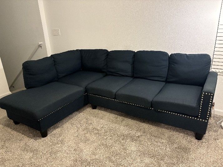 Navy Blue Couch