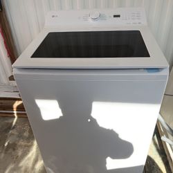 LG 5.0 Cu Ft Mega Capacity Smart Top Load Washer With Impeller Easy Unload & AI Sensing