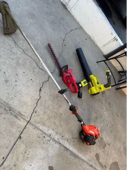 Weed eater echo , hyper tough edger , Ryobi blower