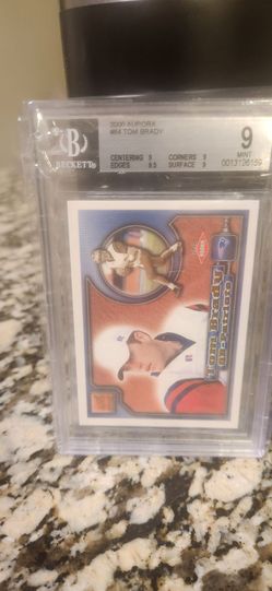 2000 Aurora Football #84 Tom Brady BGS 9