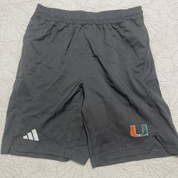 Miami Hurricanes Grey Shorts Medium 