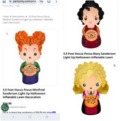 Hocus Pocus Sanderson Sisters Blowup Halloween decor