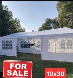 10' x 30' Canopy Party Tent Wedding Canopy Gazebo Wedding Tent Pavilion w/8 Side Walls