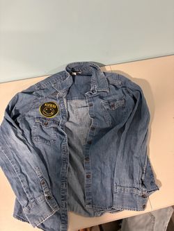 Denim Shirt with Nirvana Patch