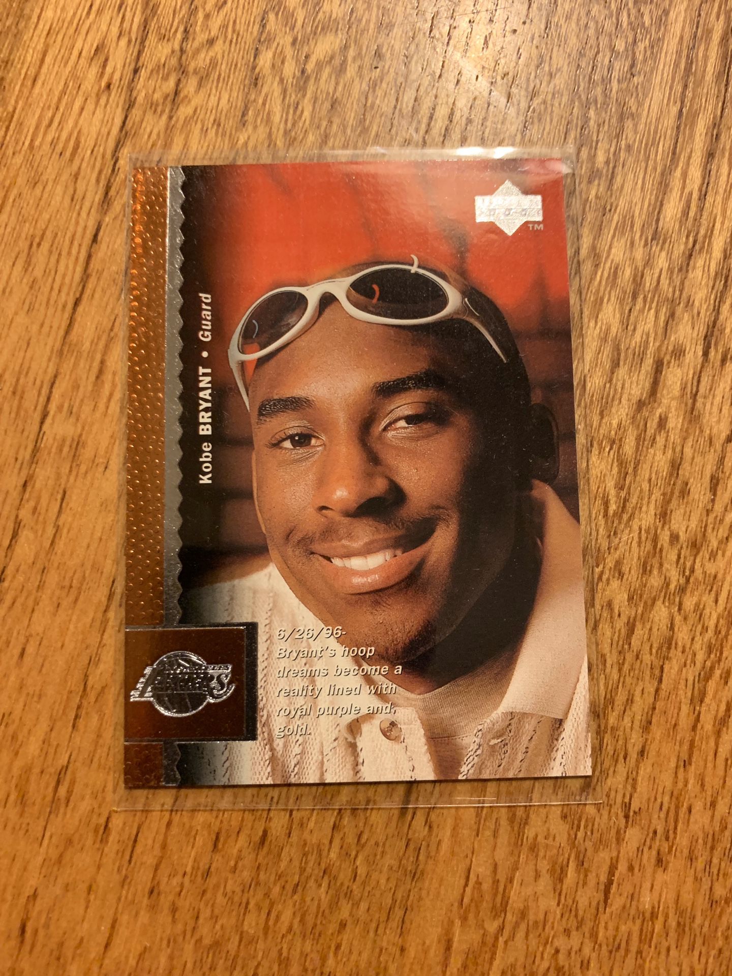 Kobe Bryant 96/97 Upper Deck Rookie Card # 58