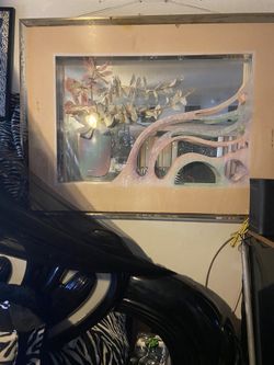 Picture With Mirror And Vase Inside