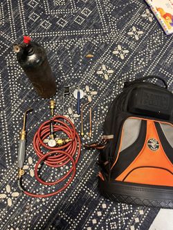 Complete Turbo Torch Set With Tool Bag And Tank