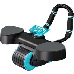 Elbow Support Automatic Rebound Abdominal Wheel,Ab Roller Fitness Wheel for Gym,Ab Roller Exercise Equipment for Core Workout,Fitness Roller Wheel,Hom