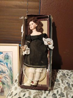Big antique porcelain doll for sale