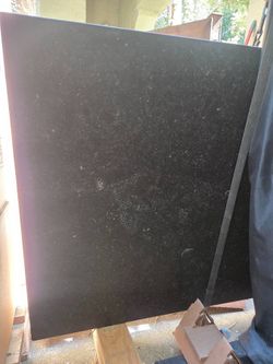 72″ × 30″ Finished Black Natural-Stone Slab – Tabletop or Island Top