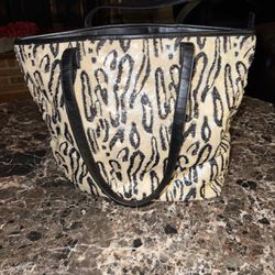 Brand New Ladies Womens Chico’s sparkly cheetah 15”x16” tote bag purse >$100