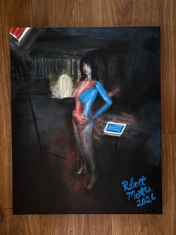 Original Painting MANNEQUIN IN THE DARK
