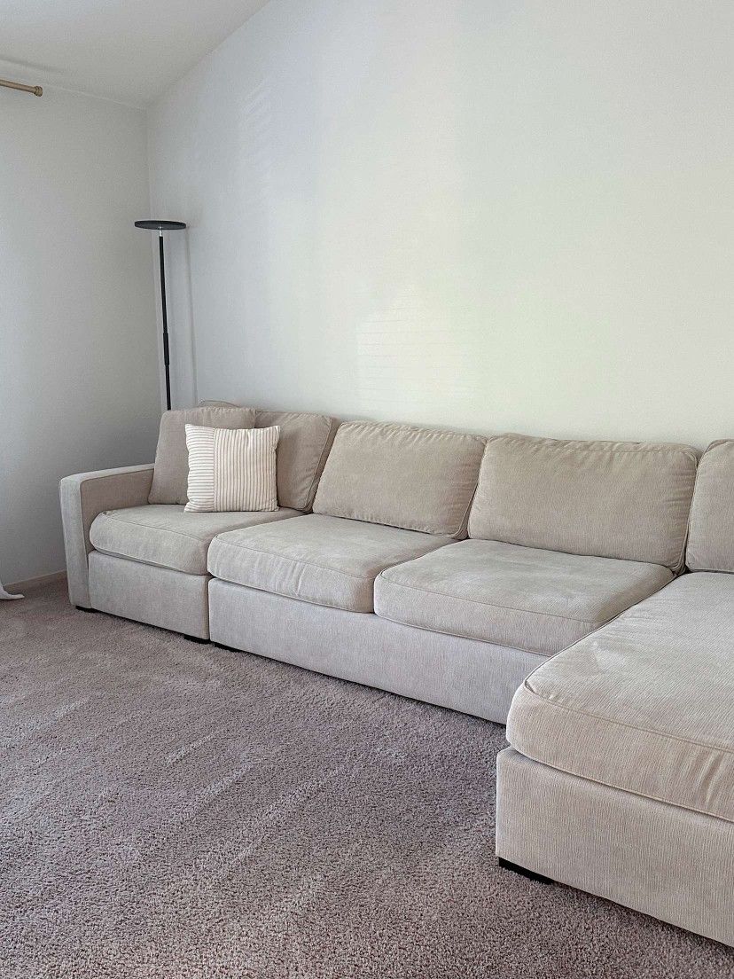 Radley 3-Pc. Fabric Chaise Sectional Sofa