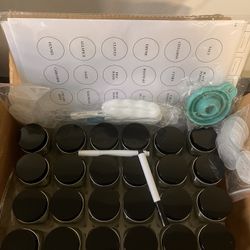 Spice Jar Set with Labels