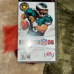 Madden NFL 06 PSP Game w/ Case – Tested Working