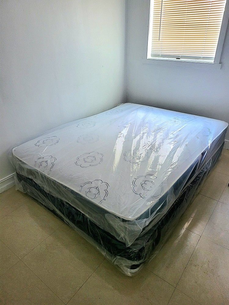 NEW FULL MATTRESS WITH BOX SPRING 🔝 ALL SIZES IN STOCK