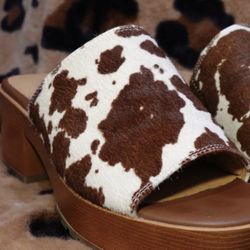 Crown Vintage, Calf Hair Chunky Platform 