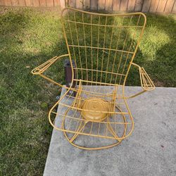 Vintage Patio Swivel Chairs 