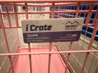 Midwest homes I crate pink dog crate