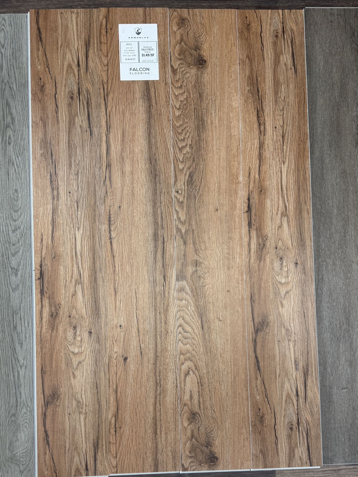 $1.49 Sq.Ft! Don’t miss out! Luxury Vinyl Plank flooring at just $1.49/sqft