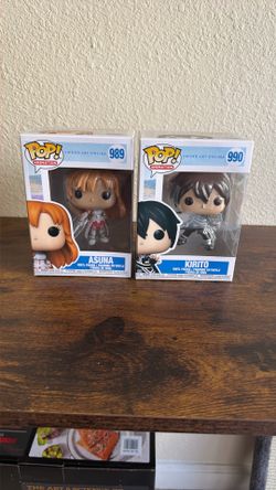 Sword Art Online, Asuna 989 And Kirito 990 Funko Pop! 