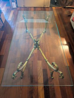 Vintage Glass Coffee Table