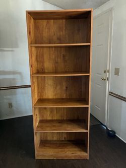 Wooden bookshelf