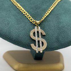 14k Gold Curb Link 22” Long 