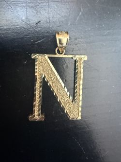 N Gold Pendant