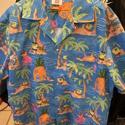 Oppo Suits SpongeBob Button Up Shirt XL