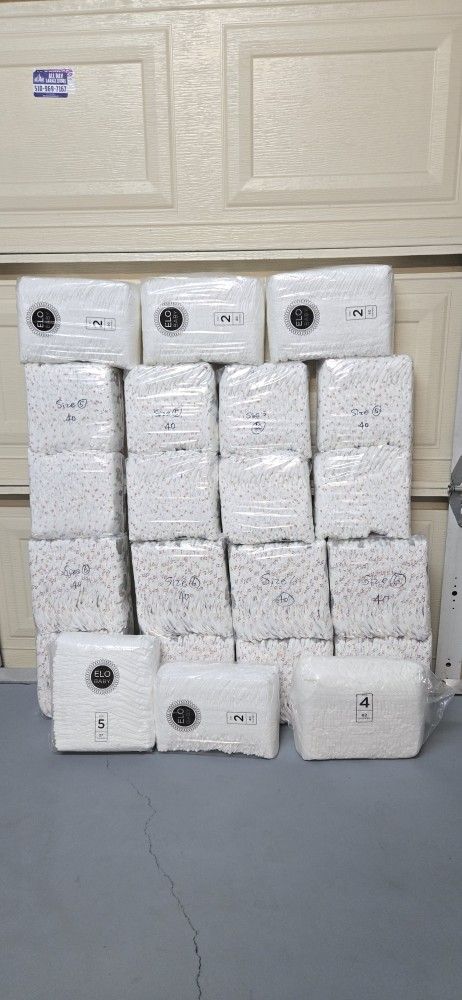 Baby Diapers Total: 542 pieces for $80