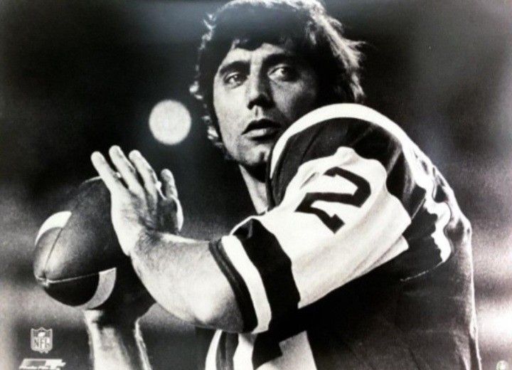 Broadway Joe Namath Extra Large Poster Sized Vintage NFL Seal Football Poster New York Jets Quarterback 12