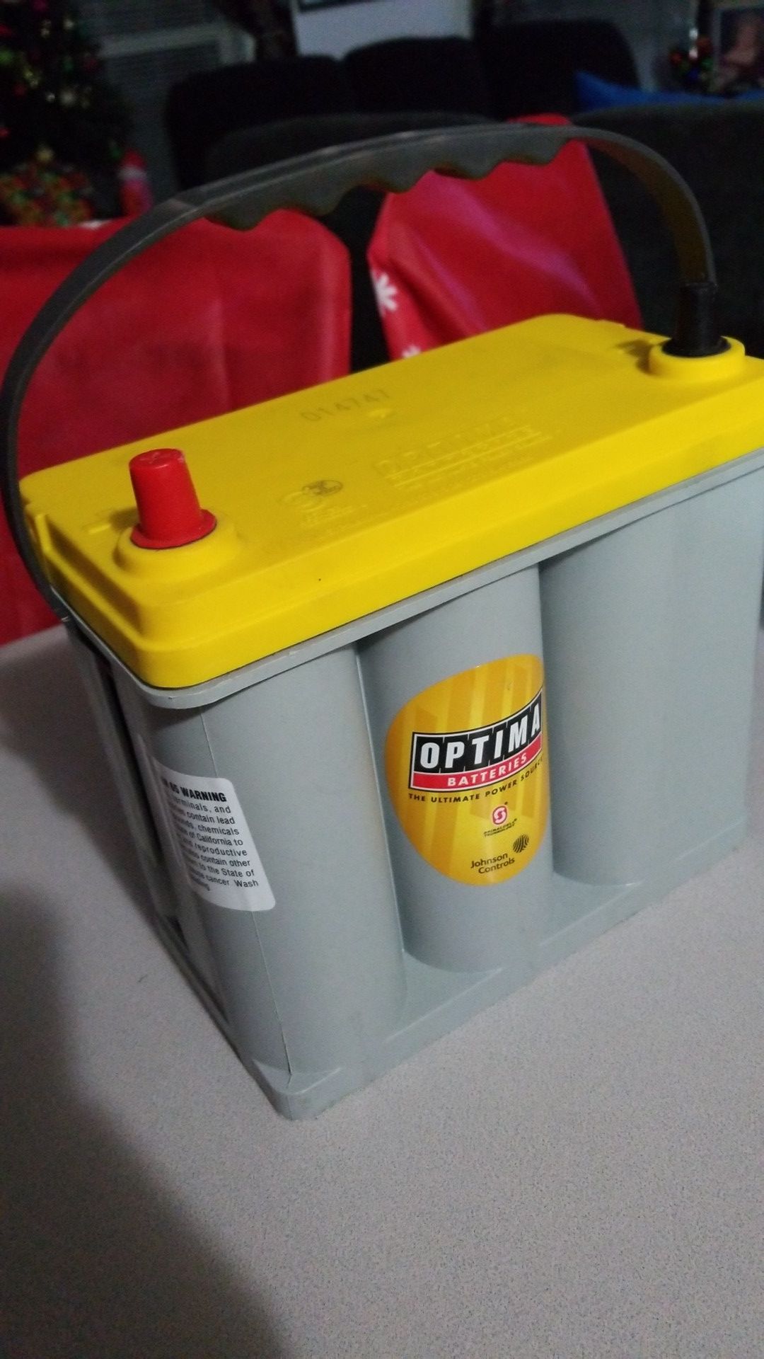 Optima Yellow Top Deep Cycle Battery, Group Size 51R, 450 CCA, D51R