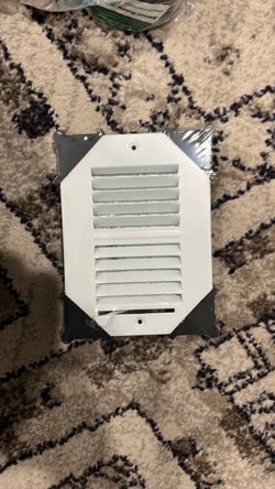 White 2 ways Steel louvered 6x4 hvac return cover/vent cover
