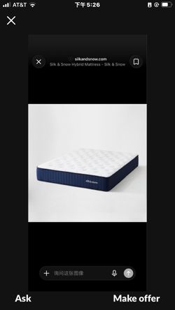 Silk & Snow Hybrid Mattress cal king