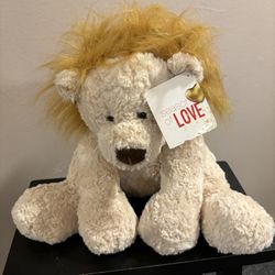 Plush LION Stuffed Animal Toy w/hair-like Mane Soft