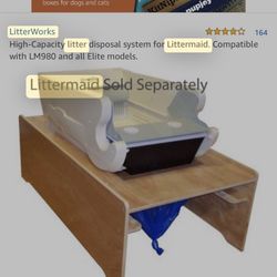 Automatic Self Cleaning Litter Box Plus Storage Box 