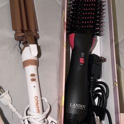 Buy one new, get 1 FREE hair waver and blow out brush. Waflera de cabello/secadora con cepillo