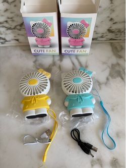Hello kotty mini fan