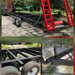 Trailer- 25 foot long,brand new lights and wires, fresh paint, heavy duty dovetail trailer. $4,000