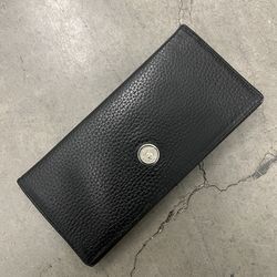 GIANNI VERSACE MADE IN ITALY Medusa Head Pebble Grain Leather Wallet VINTAGE !!!